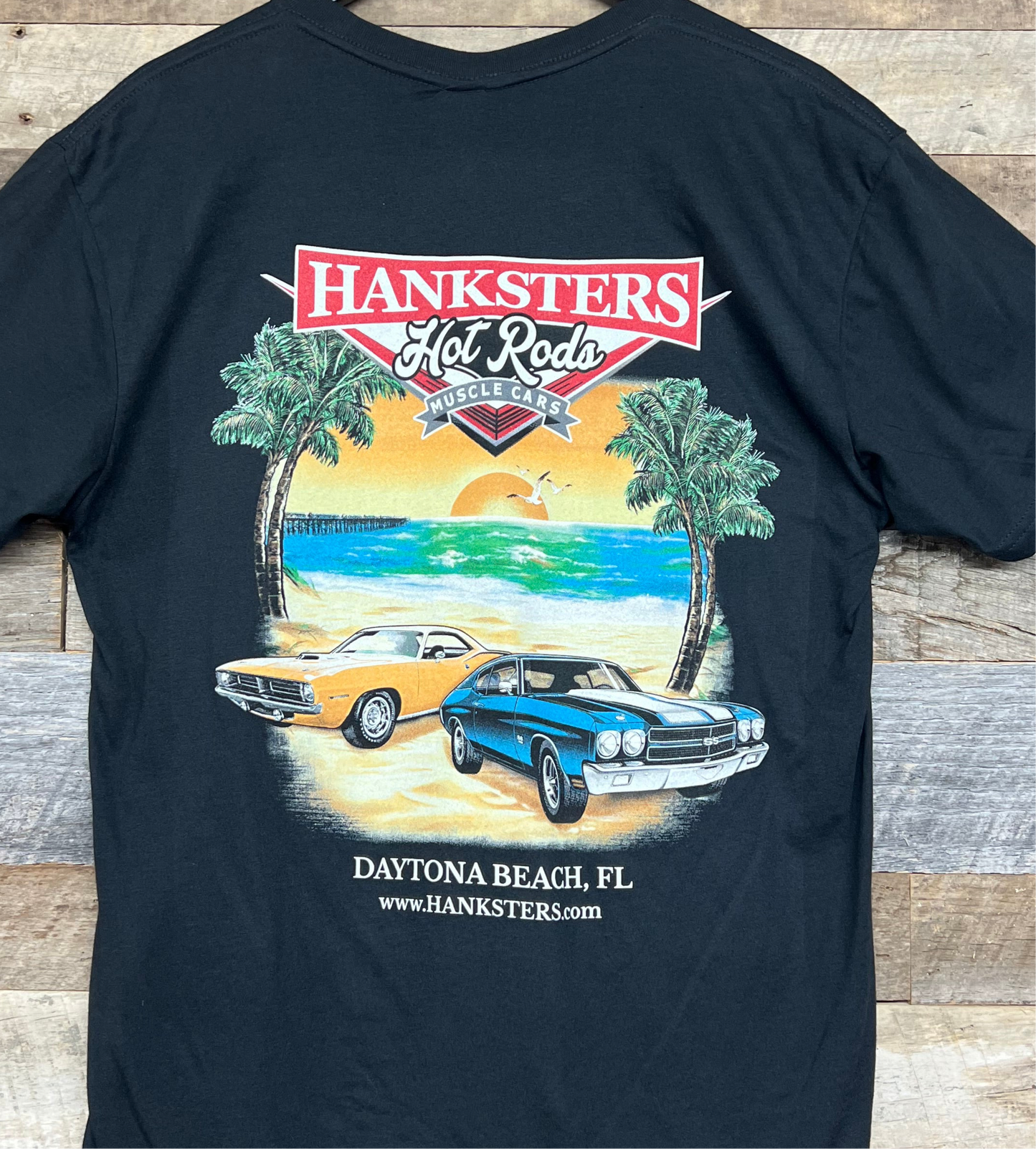 Hanksters Next Level T-Shirt 2nd Beach Design Black