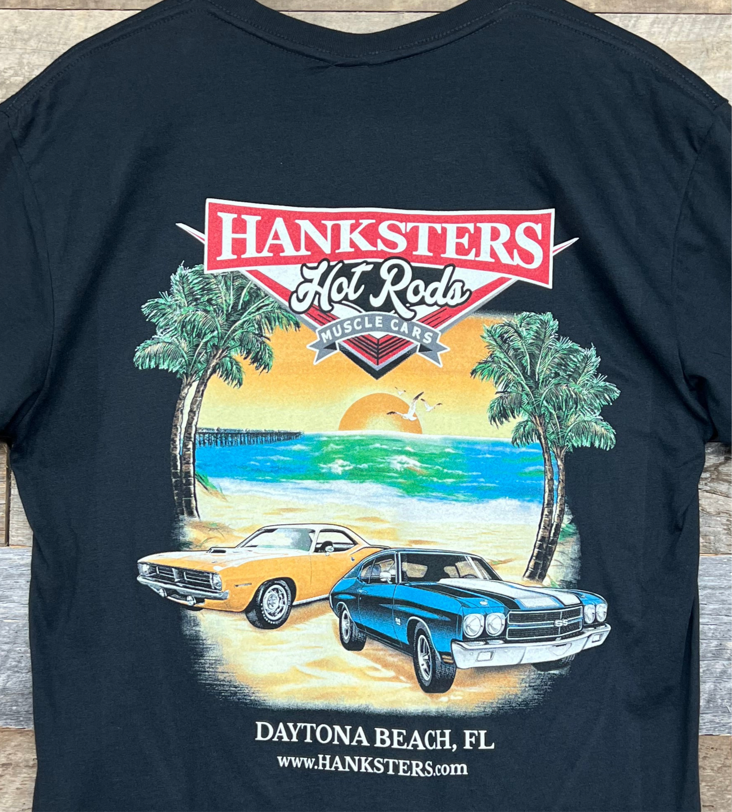 Hanksters Next Level T-Shirt 2nd Beach Design Black