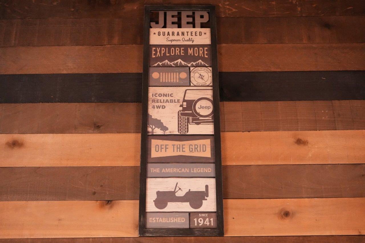 Jeep Collage Wood Wall Decor