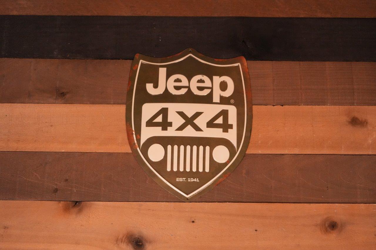 Jeep Shield Metal Sign
