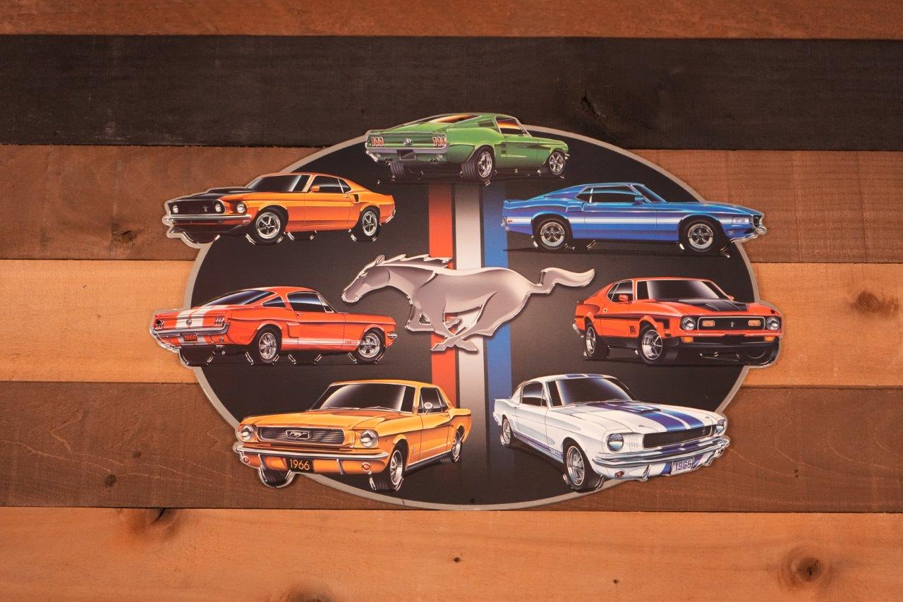 Classic & Modern Ford Mustang Metal Sign