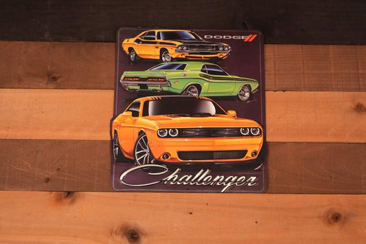 Dodge Challenger 3 Generations Metal sign