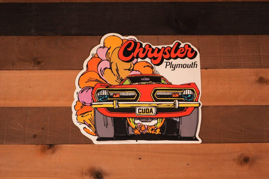 Chrysler Plymouth Cuda Metal Sign