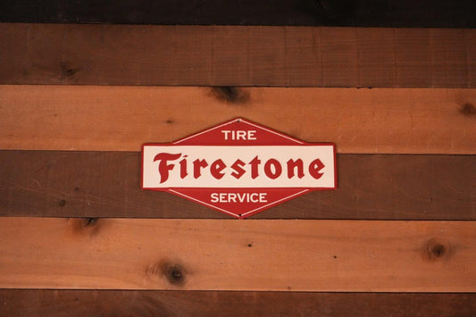 Firestone Tire Service Metal Sign
