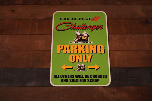 Green Challenger Parking Sign