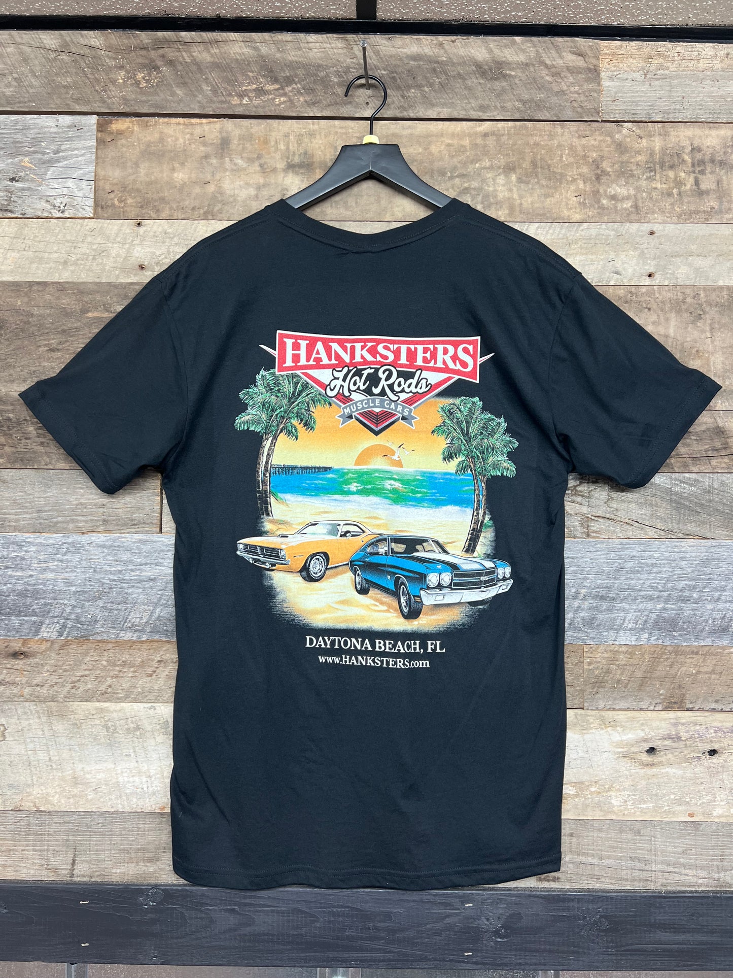Hanksters Next Level T-Shirt 2nd Beach Design Black